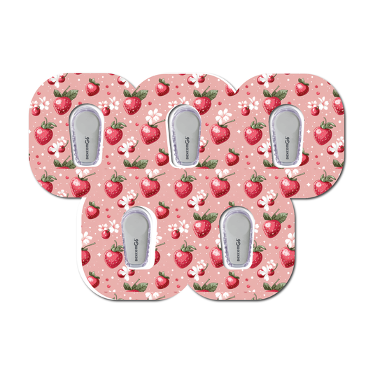 Strawberry Coquette Bloom 5 Pack CGM Patches