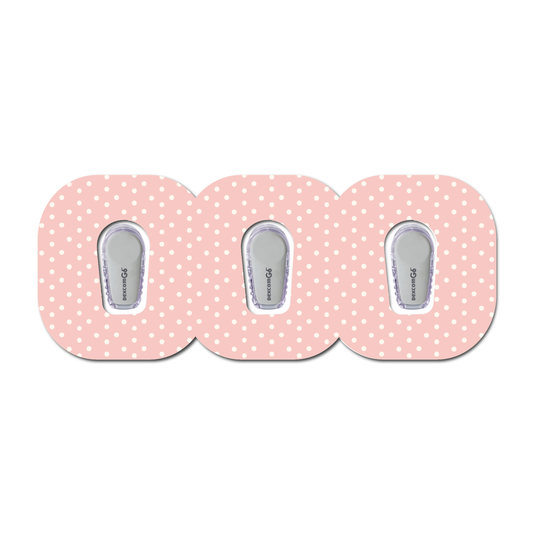 Strawberry Coquette Light Dots 3 Pack CGM Patches