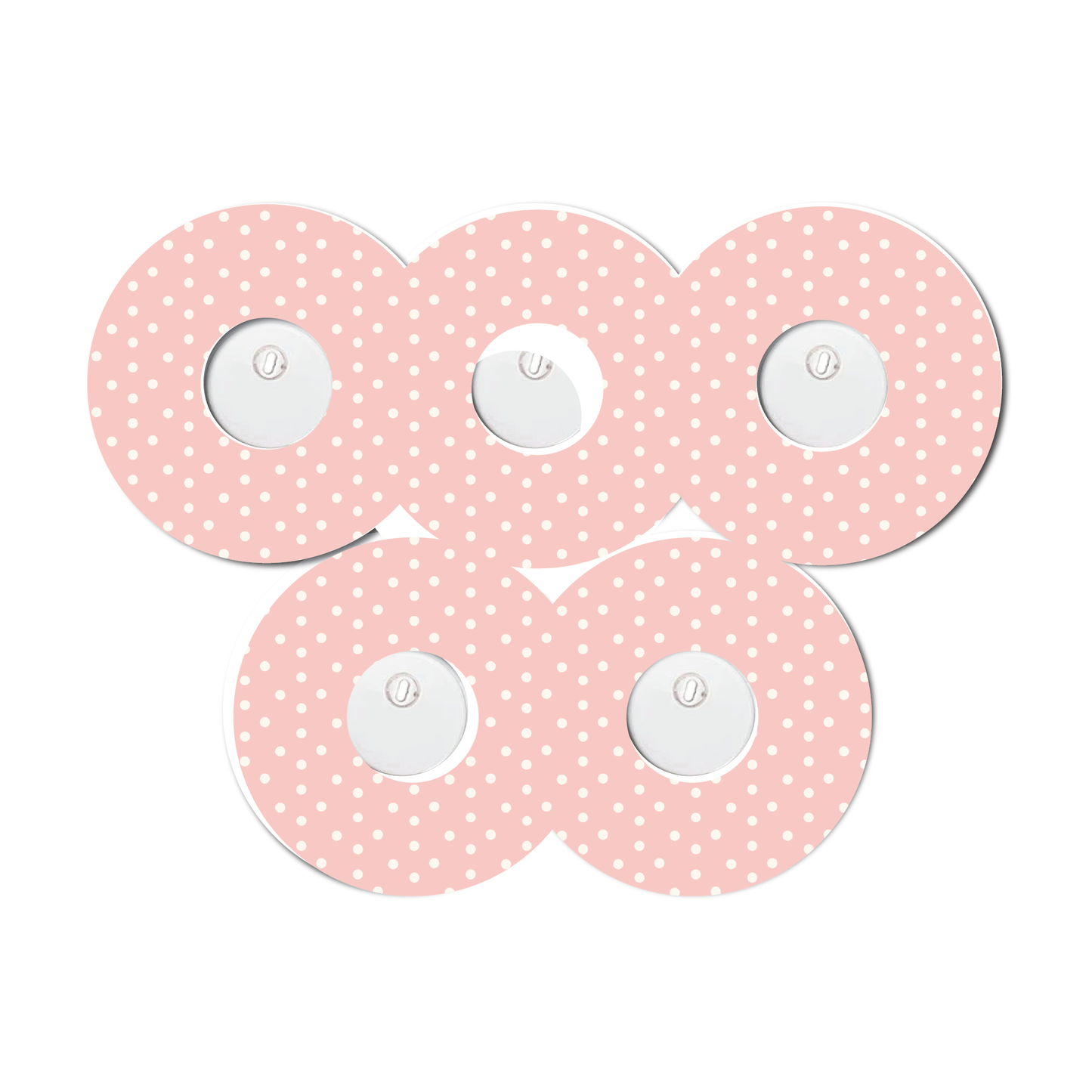 Strawberry Coquette Light Dots 5 Pack CGM Patches