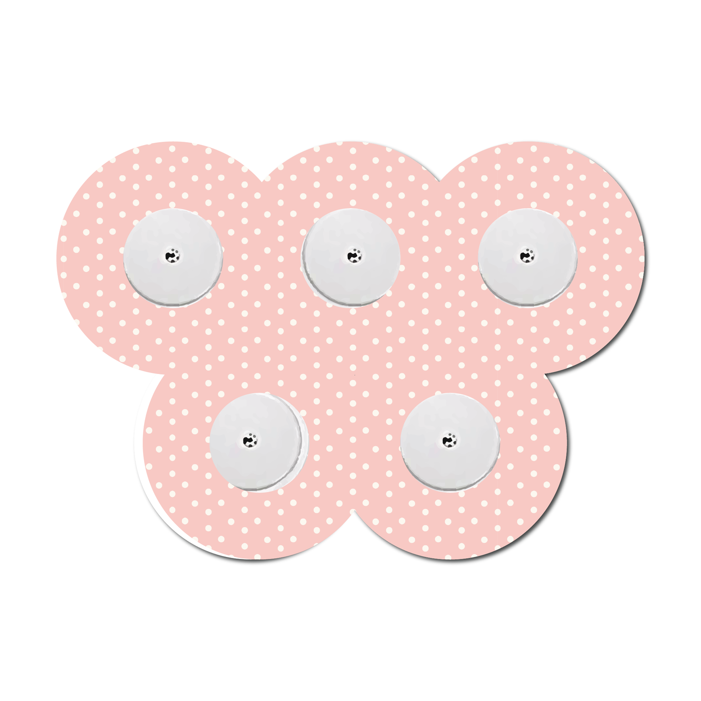 Strawberry Coquette Light Dots 5 Pack CGM Patches