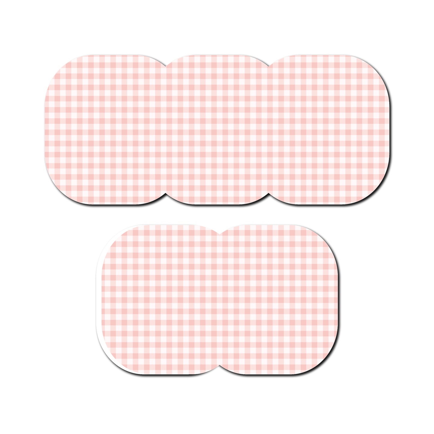 Strawberry Coquette Light Gingham 5 Pack CGM Patches