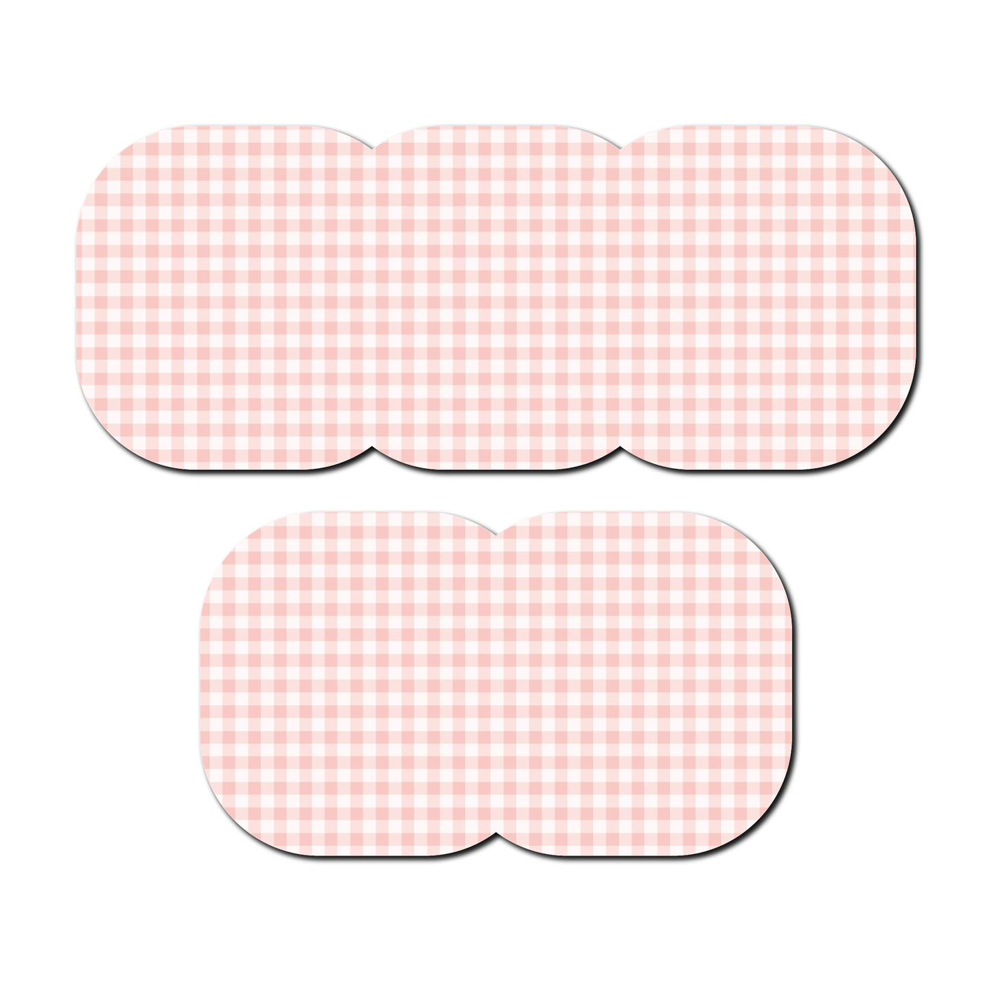 Strawberry Coquette Light Gingham 5 Pack CGM Patches