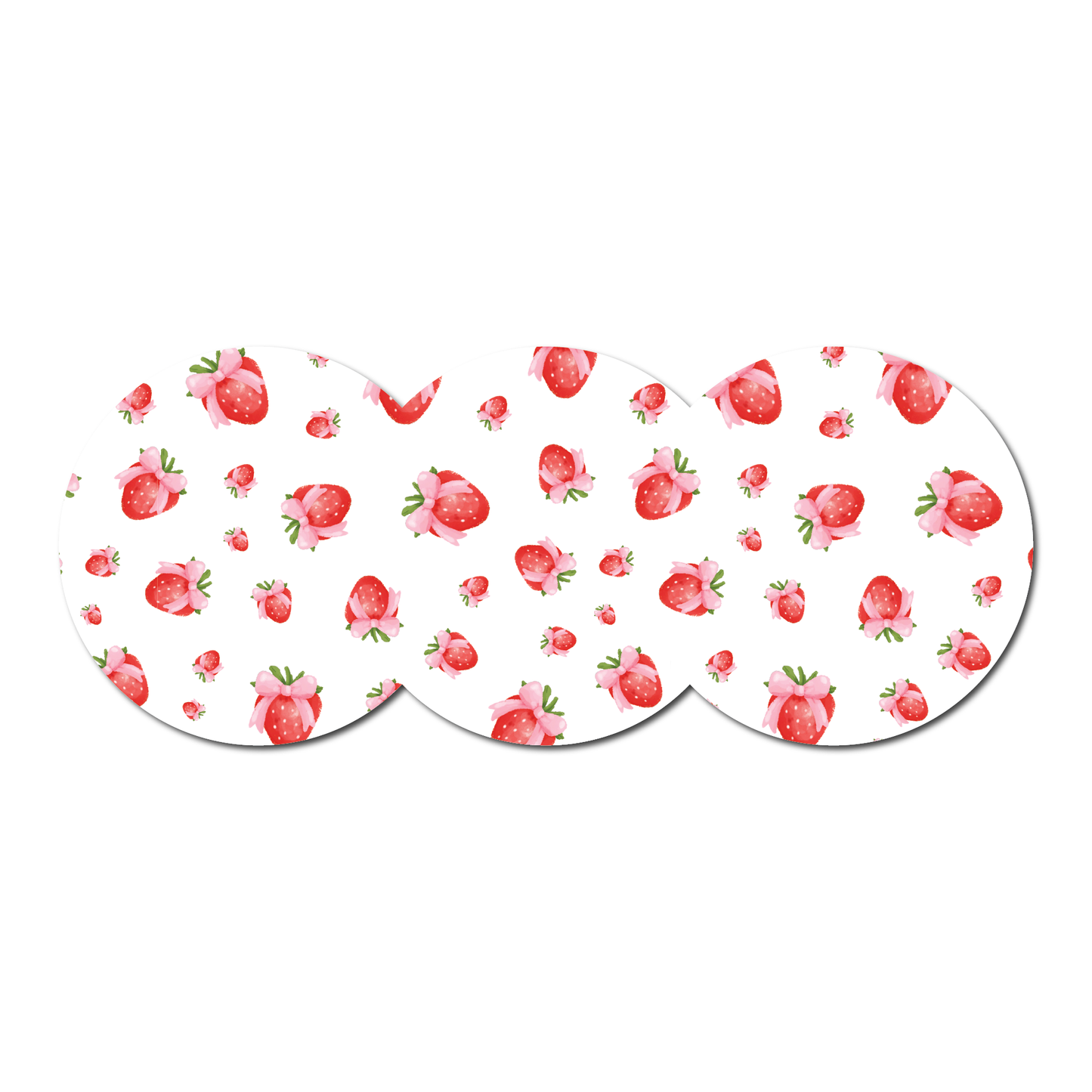 Strawberry Coquette Tossed Berries 3 Pack CGM Patches
