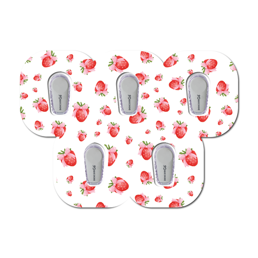 Strawberry Coquette Tossed Berries 5 Pack CGM Patches