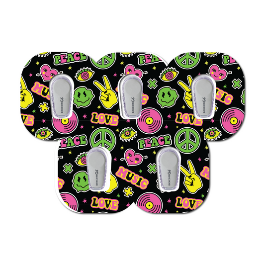 Groovy Smilies 5 Pack CGM Patches
