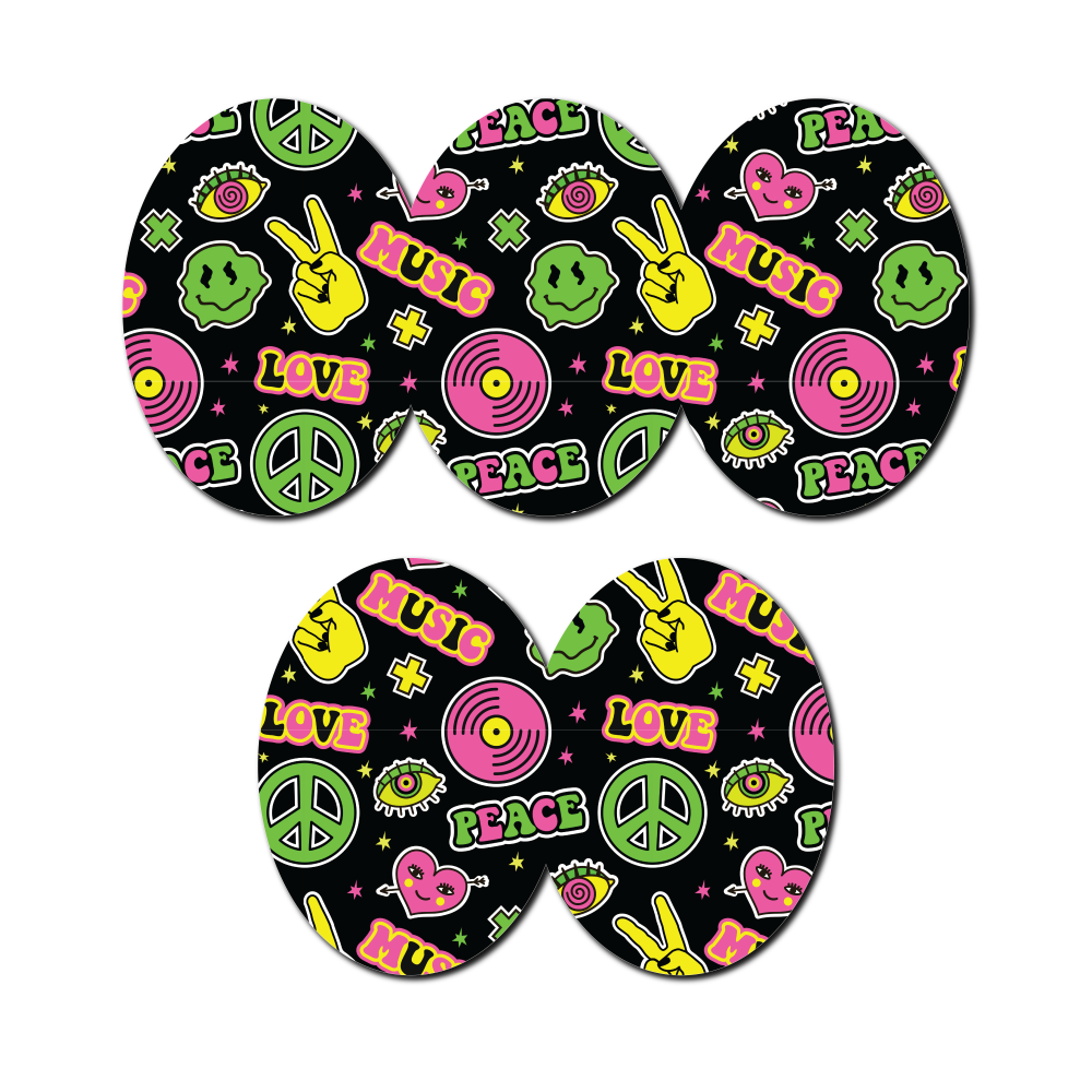 Groovy Smilies 5 Pack CGM Patches
