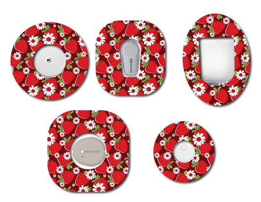 Strawberries in Bloom CGM Patch