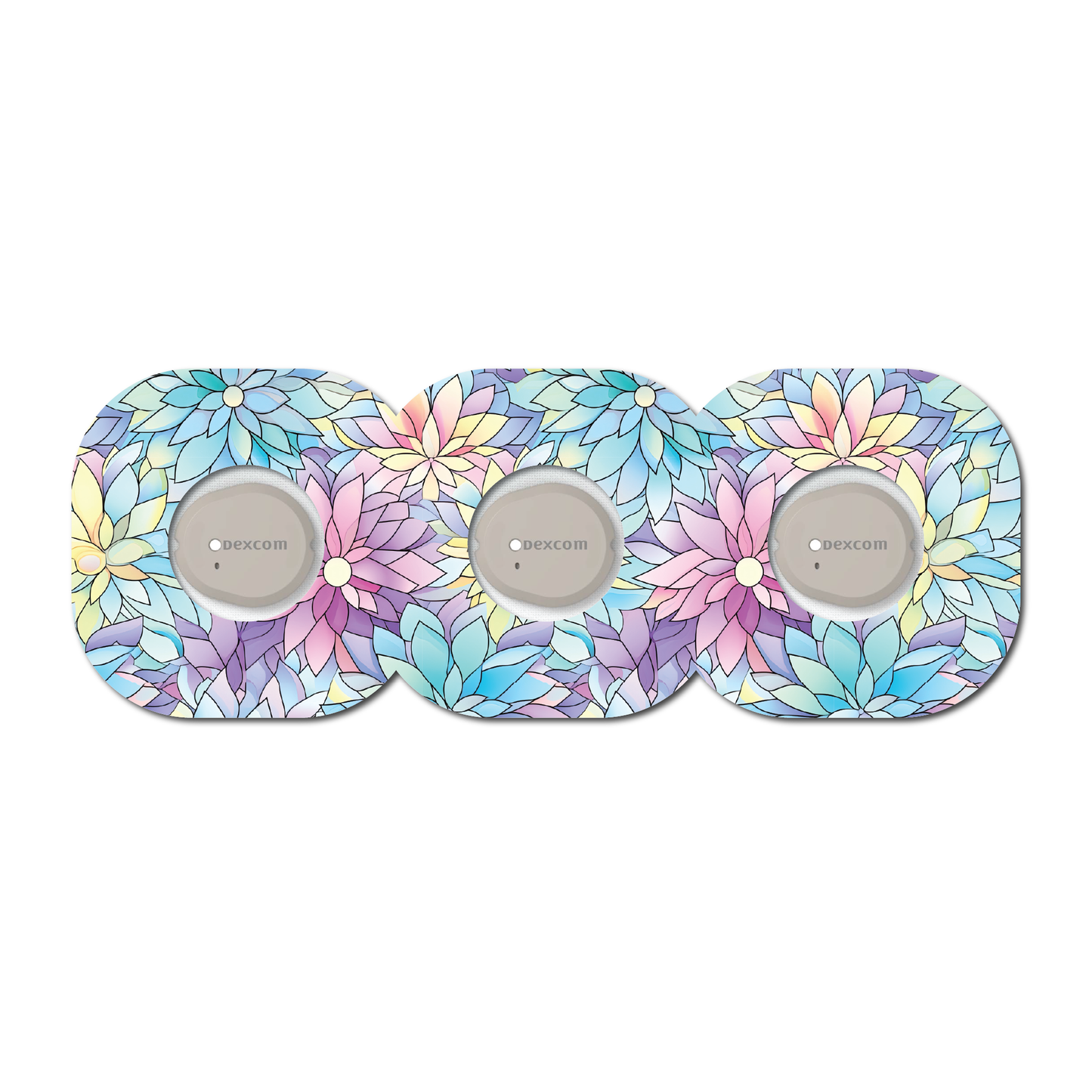 Stained Glass 3 Pack CGM Patches