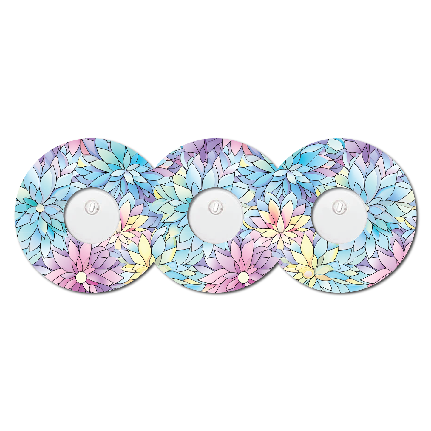 Stained Glass 3 Pack CGM Patches