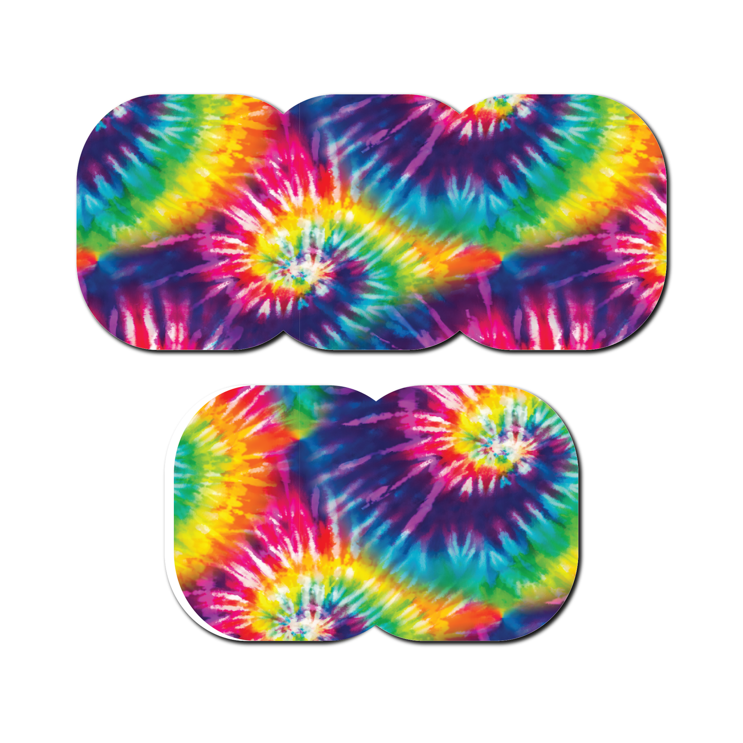 Retro Tie Dye 5 Pack CGM Patches