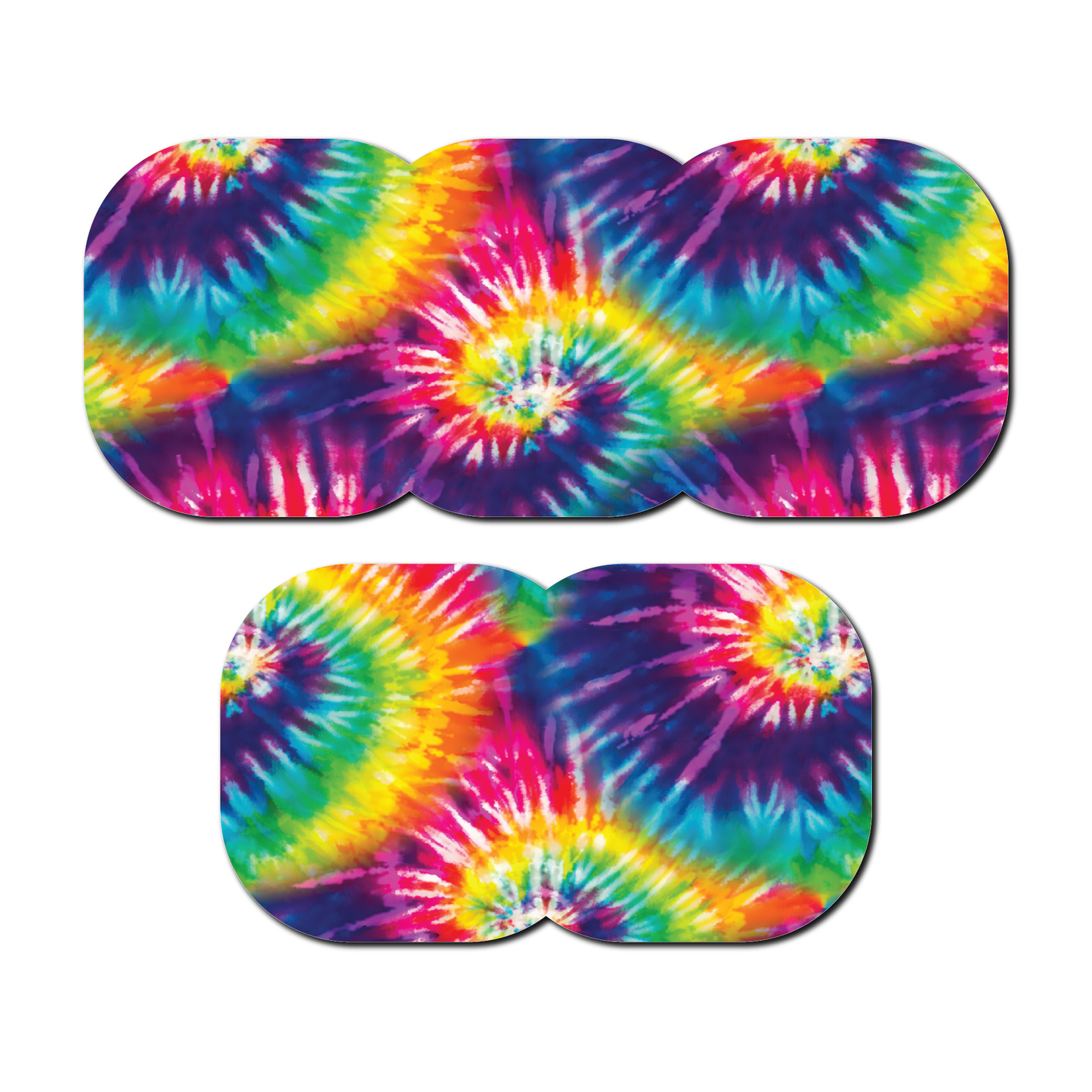 Retro Tie Dye 5 Pack CGM Patches