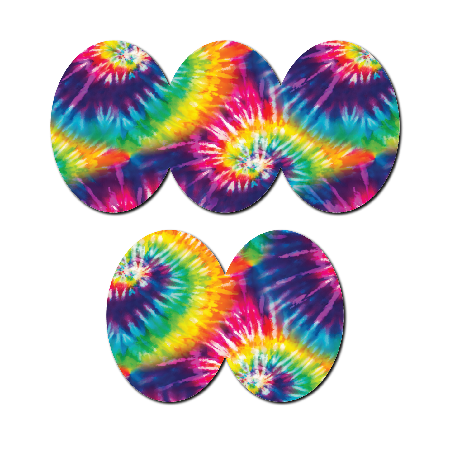 Retro Tie Dye 5 Pack CGM Patches