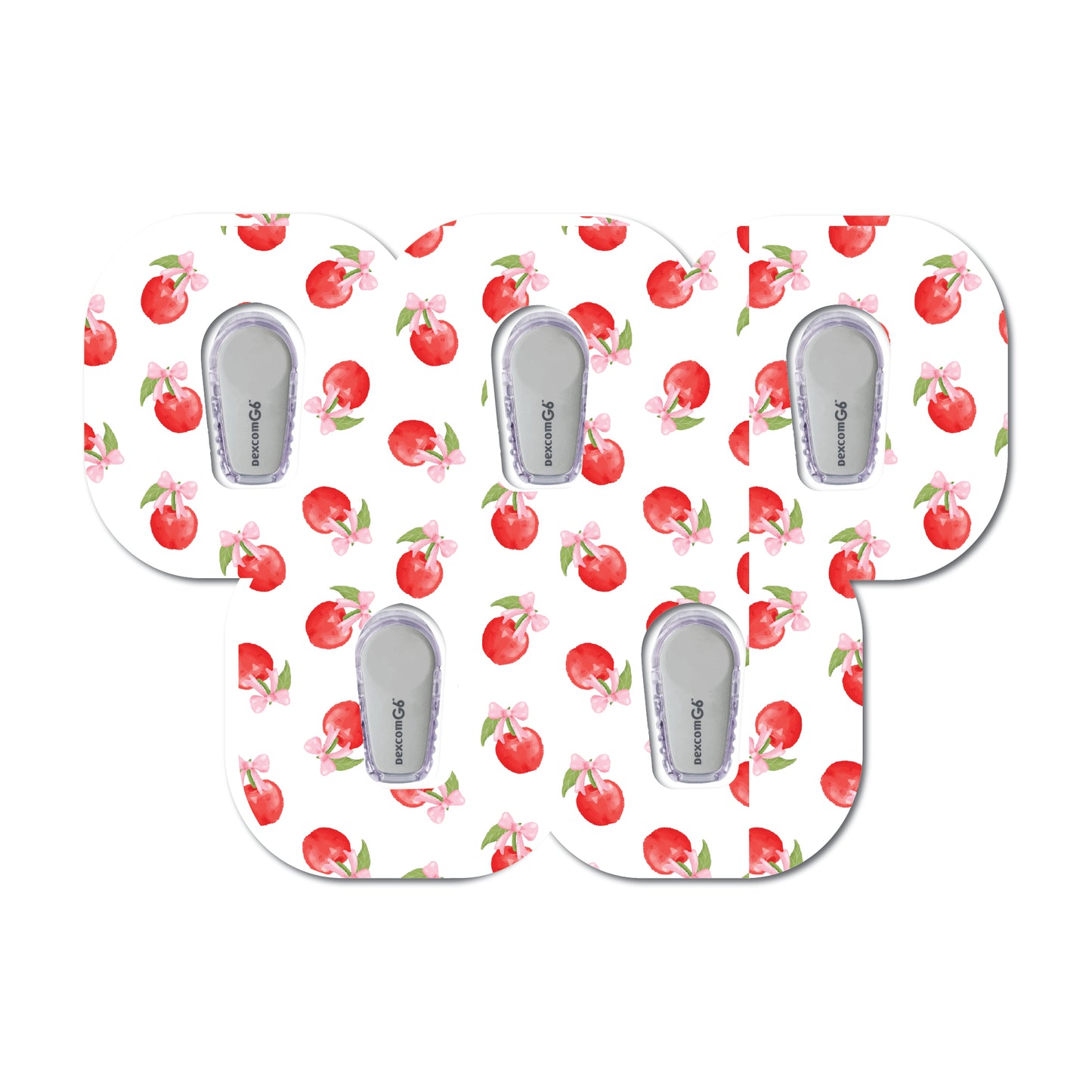 Cherry Coquette Tossed 5 Pack CGM Patches