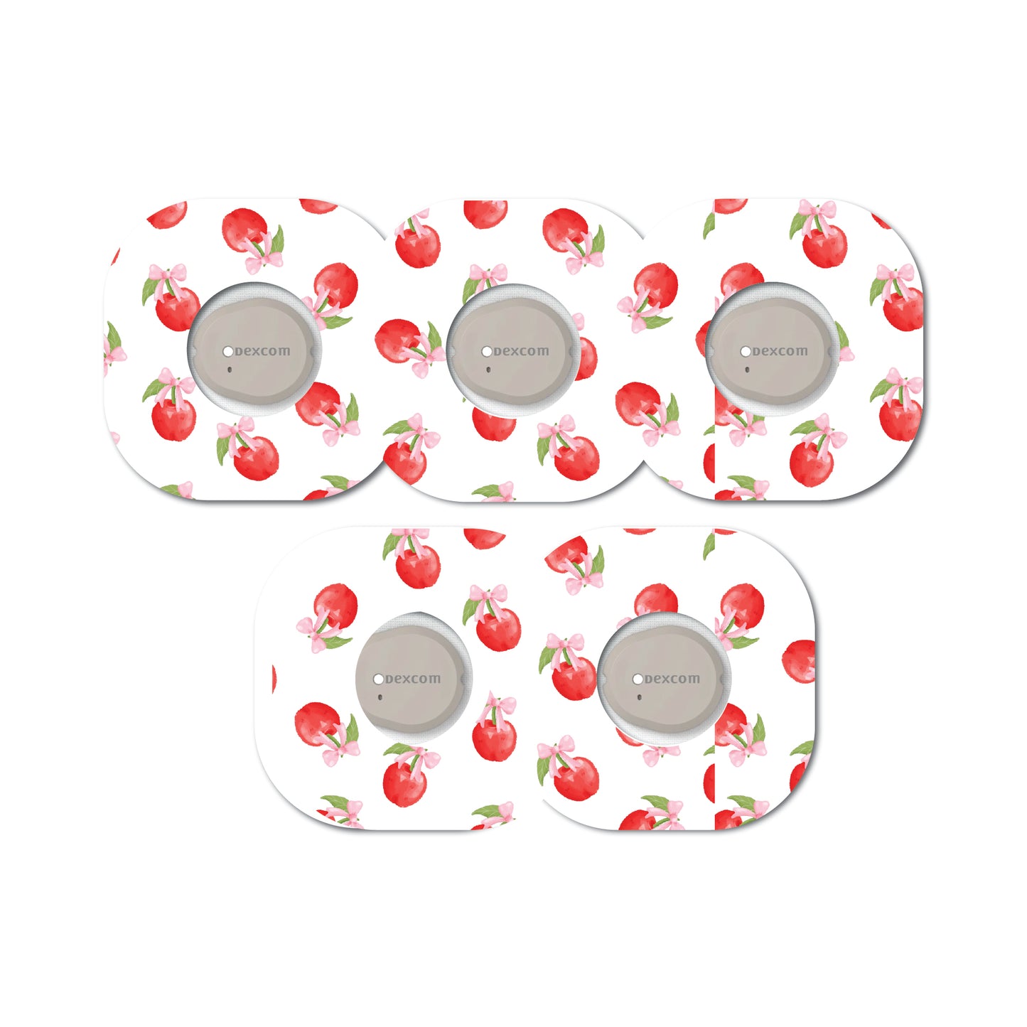 Cherry Coquette Tossed 5 Pack CGM Patches