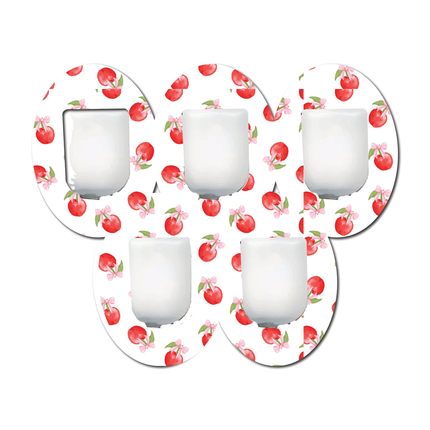 Cherry Coquette Tossed 5 Pack CGM Patches