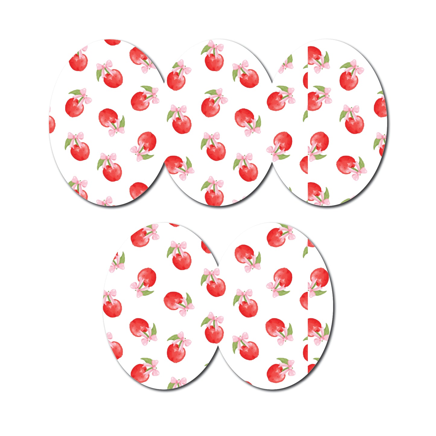 Cherry Coquette Tossed 5 Pack CGM Patches