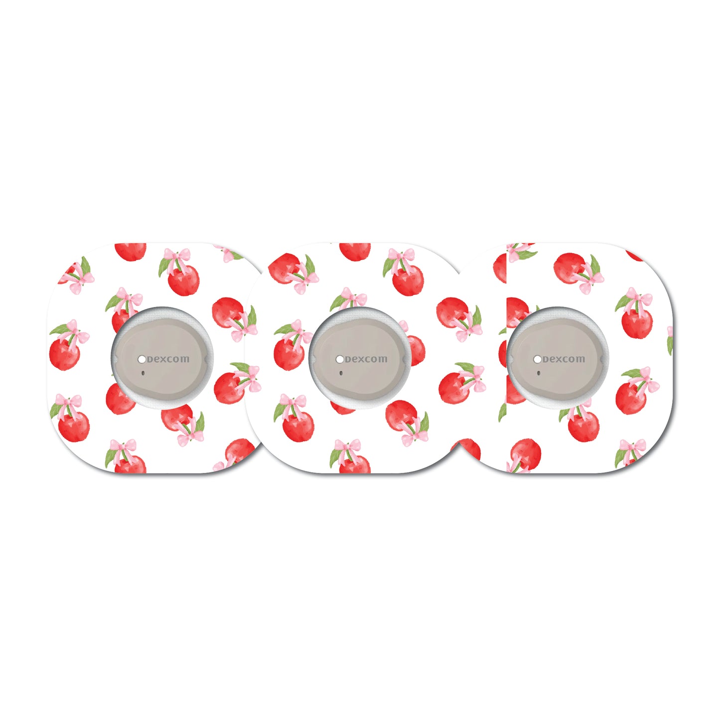 Cherry Coquette Tossed 3 Pack CGM Patches