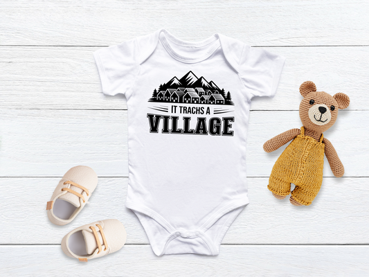 It Trachs a Village – Baby Bodysuit