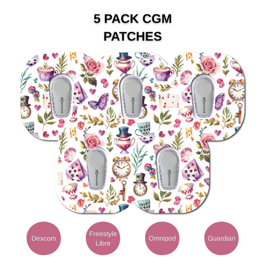 Wonderland 5 Pack CGM Patches